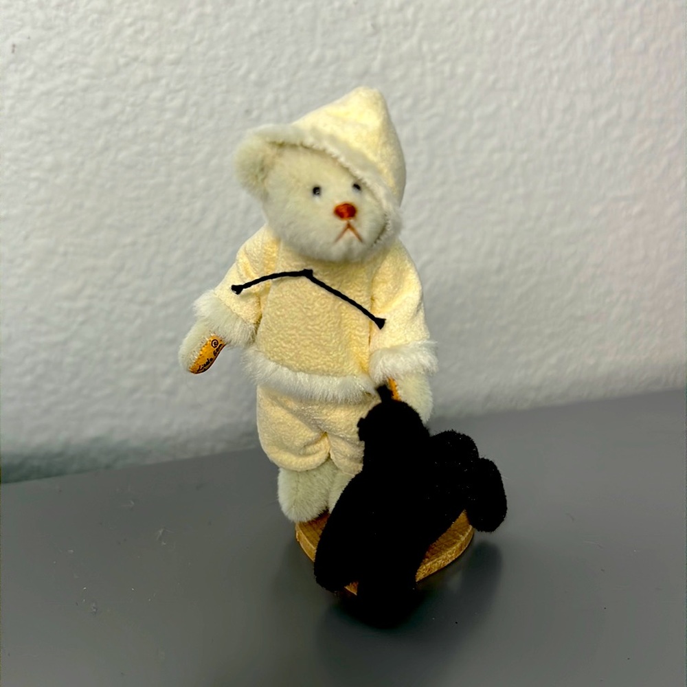 Little Gems Teddy Bears miniature Handmade Bear - Mukaluk and Seal